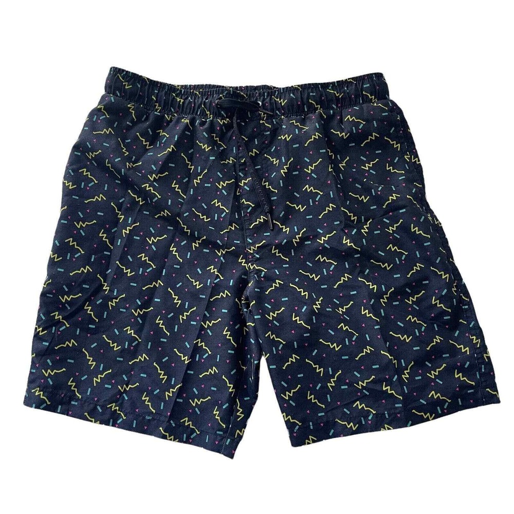 Brooklyn Cloth Volley Shorts Mens Medium Swim Trunks 90s‎ Abstract Pattern
